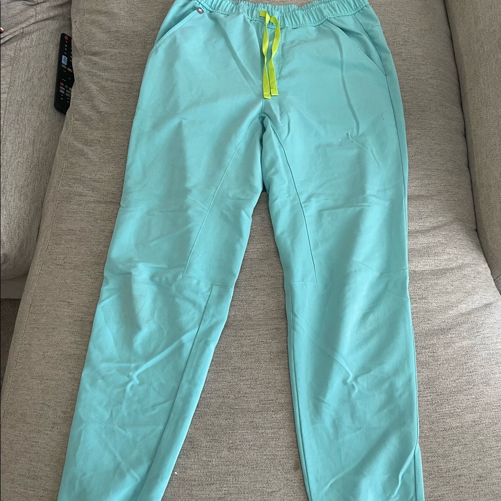 Figs mens teal joggers